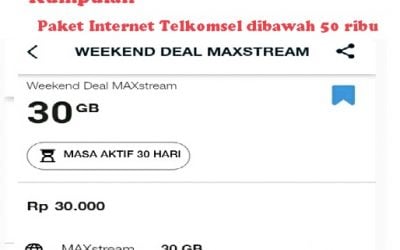 Kumpulan Paket Internet Telkomsel Dibawah 50 Ribu 4.7 (279)