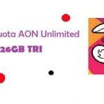 Paket Kuota AON Unlimited 26GB TRI