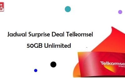 Jadwal Surprise Deal Telkomsel 50GB Unlimited 4.7 (78)