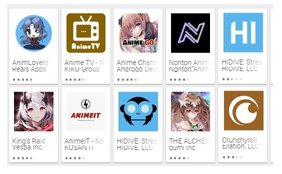 Aplikasi nonton Anime Offline