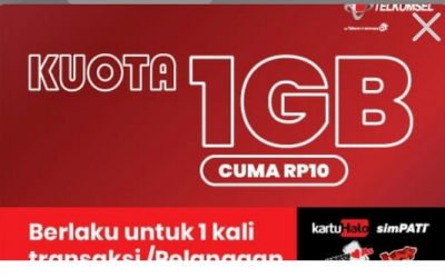 Survey Telkomsel PDKT 1GB 10 Rupiah 4.8 (49)