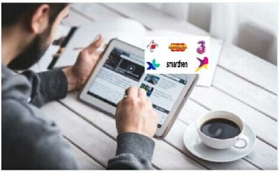 Paket Internet Unlimited tanpa kuota All operator 4.8 (128)