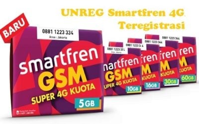 Unreg Kartu Smartfren 4G Teregistrasi 4.7 (164)