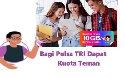 Bagi Pulsa TRI Dapat Kuota Teman 4.8 (93)