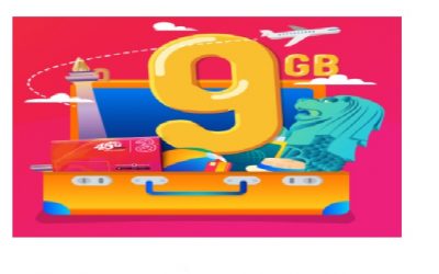Paket Roaming 3 Singapore di Indonesia Kuota 9GB 4.5 (93)