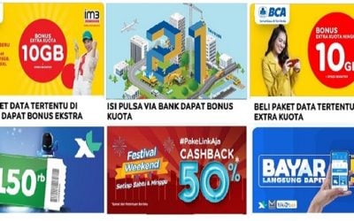 Cashback Pulsa Bank Populer 4.9 (111)